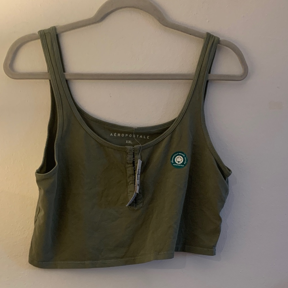 Aeropostale Sage Green Women's Crop Top